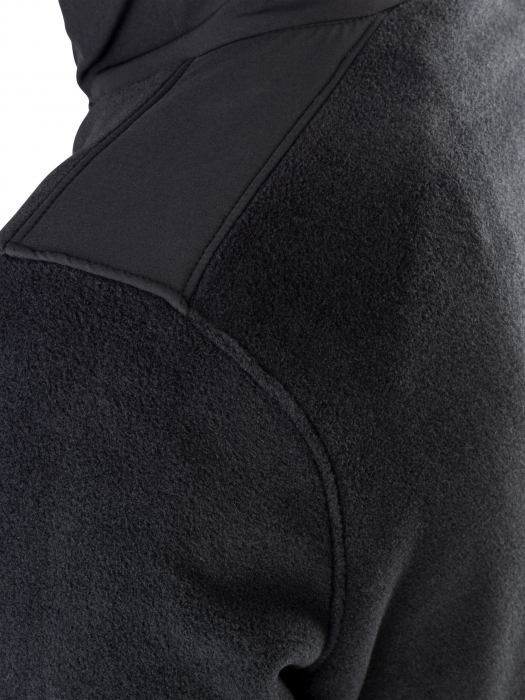 Bluza fleece groasa fermoar VIKING Dakota Polartec negru [4]