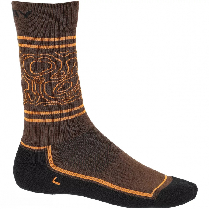 Sosete bambus barbati VIKING BOOSOCKS maro/portocaliu [1]