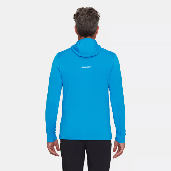 Bluza midlayer fermoar gluga fleece barbati MAMMUT Aconcagua Light ML albastru [5]