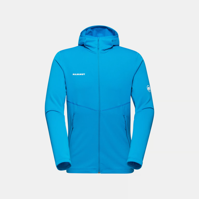Bluza midlayer fermoar gluga fleece barbati MAMMUT Aconcagua Light ML albastru [1]