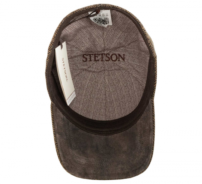 Sapca lana Baseball barbati STETSON Herringbone maro [3]