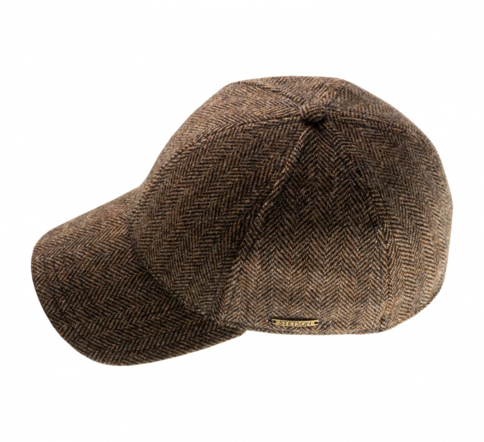 Sapca lana Baseball barbati STETSON Herringbone maro [2]