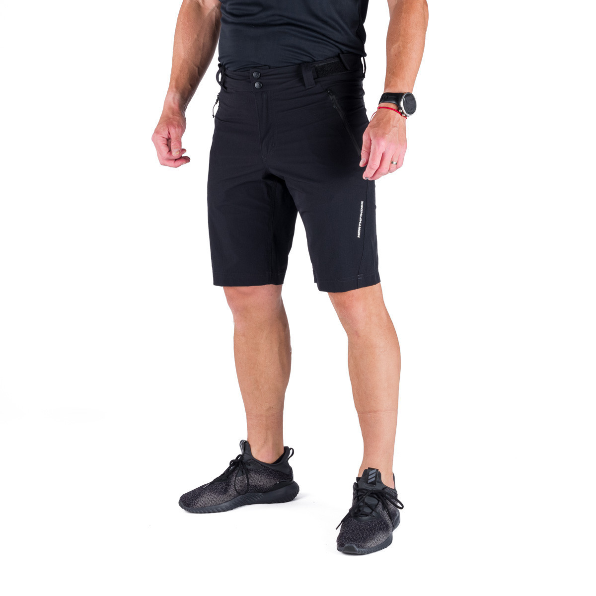 Pantaloni scurți stretch trekking barbati NORTHFINDER ALBRECHT negru [3]