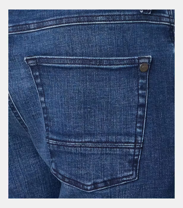 Blugi scurti bermuda barbati CASA MODA albastru inchis [4]