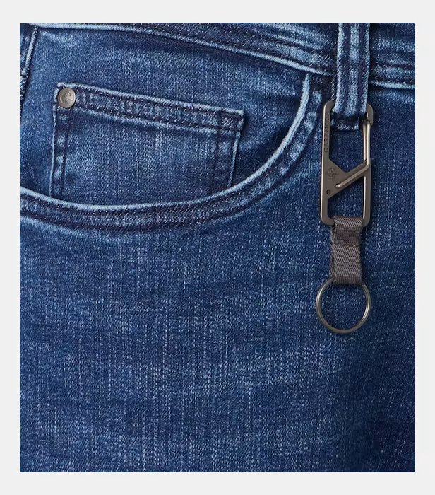 Blugi scurti bermuda barbati CASA MODA albastru inchis [3]