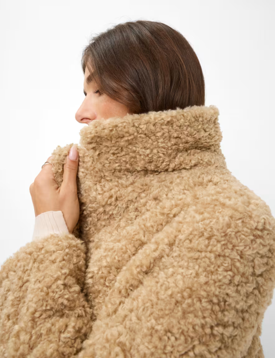 Jacheta teddy-fleece femei BRAX HELSINKI 976508-95992340 bej [5]