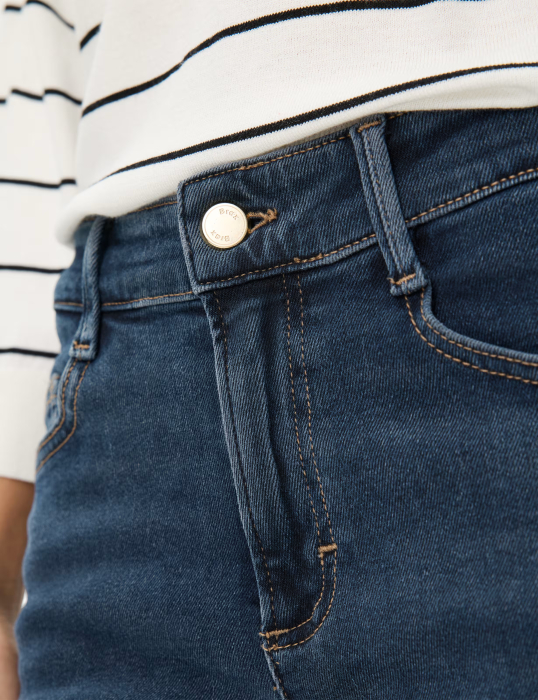 Blugi subtiri evazati femei BRAX MAINE bleumarin [5]