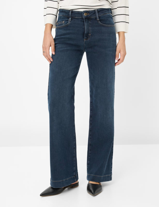 Blugi subtiri evazati femei BRAX MAINE bleumarin [3]