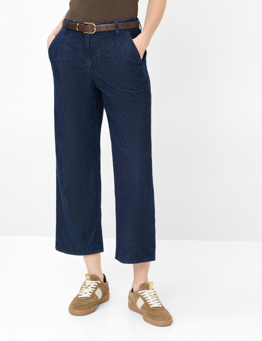 Blugi subtiri palazzo femei BRAX MAINE S bleumarin [2]