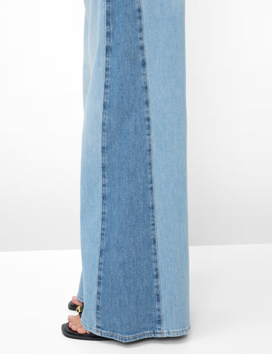 Blugi subtiri evazati palazzo femei BRAX MORGAN bleu [7]