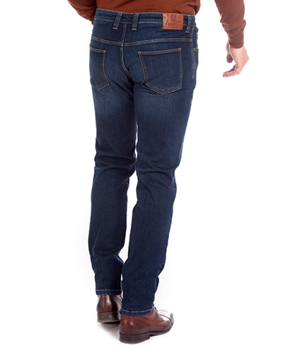 Blugi barbati W. WEGENER DoubleU No Rules 6802 bleumarin Slim Fit [2]