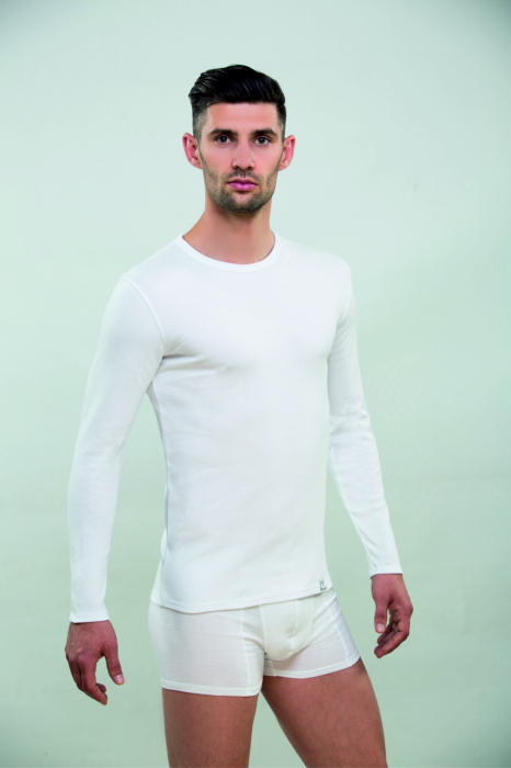Bluza de corp bumbac barbati MR. BIG 305 alb [2]