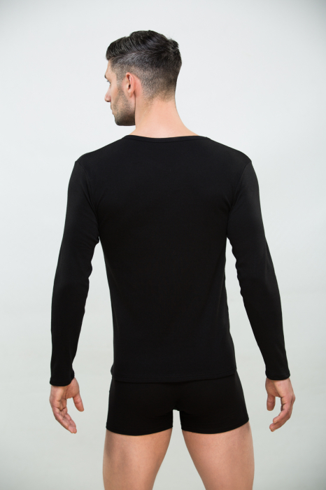 Bluza de corp bumbac barbati MR. BIG 305 negru [2]