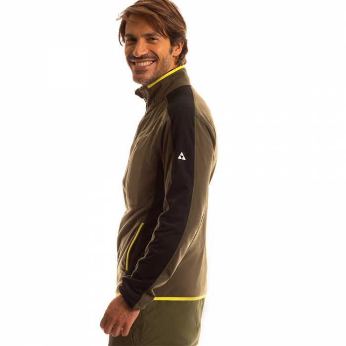 Bluza midlayer barbati FISCHER UP FLEX  L VERDE/NEGRU [3]