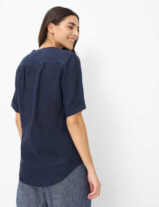 Bluza din in cu anchior femei BRAX VERI bleumarin [5]