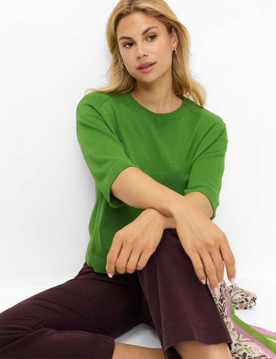 Pulover bumbac femei BRAX NIA verde [3]