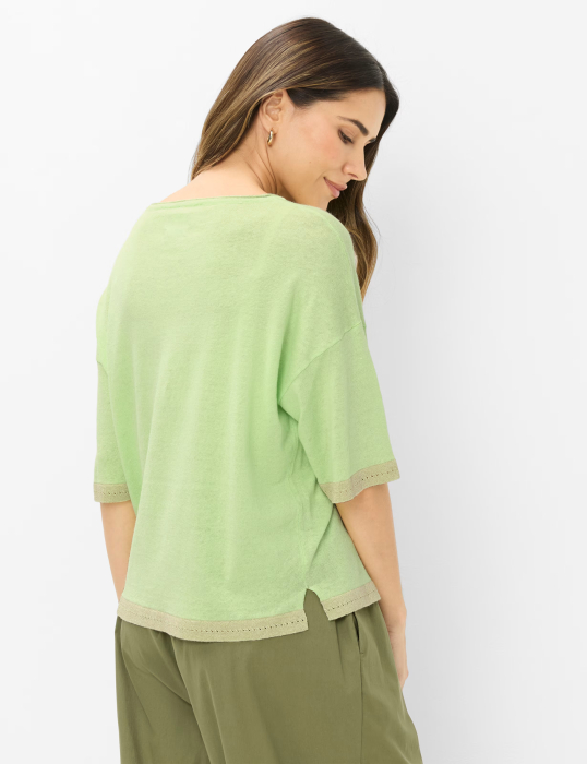 Bluza in/bumbac femei BRAX NOEMI verde deschis [3]