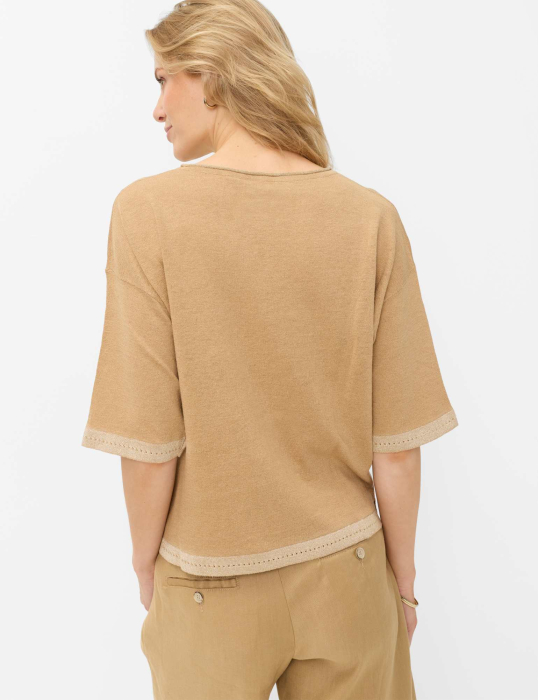 Bluza in/bumbac femei BRAX NOEMI maro deschis [5]