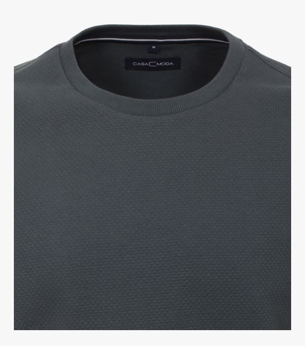 Bluza O-neck bumbac barbati CASA MODA Bergen gri [3]