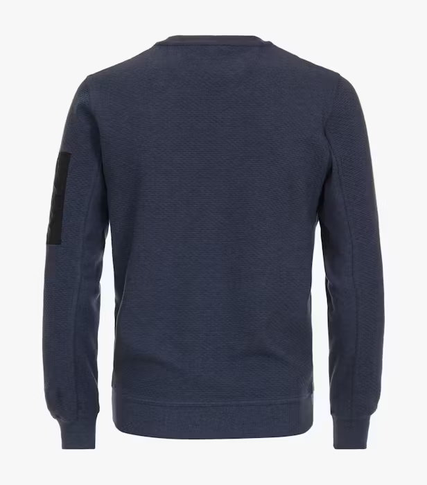 Bluza O Neck barbati CASA MODA Atlantic Spirit albastru inchis [2]