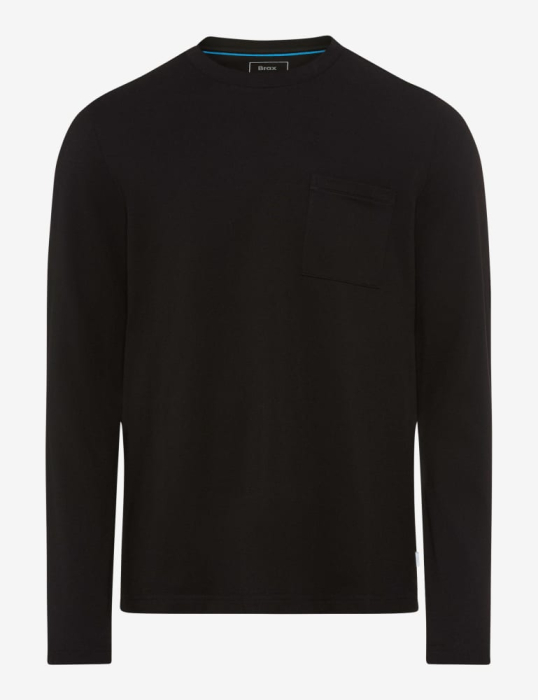 Bluza O Neck barbati BRAX TIMON BT 274648-70819300 negru [1]