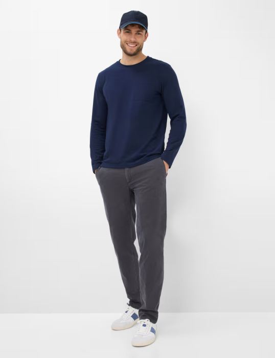 Bluza O Neck barbati BRAX TIMON BT 274648-70819300 bleumarin [5]