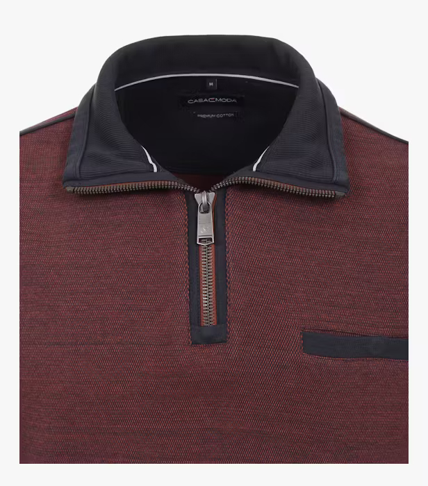 Pulover troyer bumbac barbati CASA MODA portocaliu inchis [3]