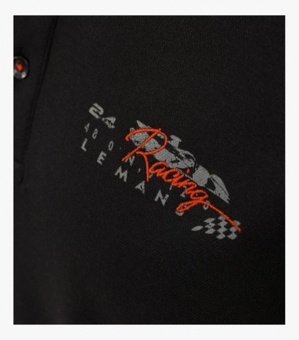 Bluza polo barbati CASA MODA Racing negru [4]