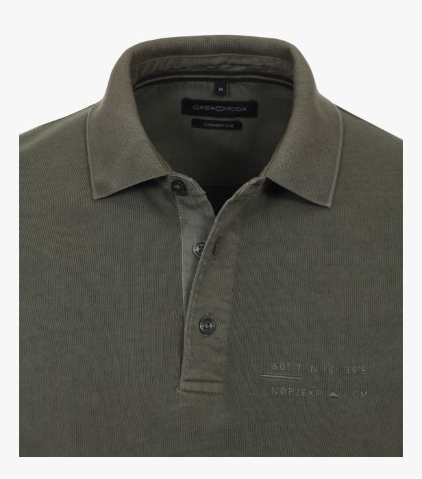Bluza polo bumbac barbati CASA MODA oliv [3]