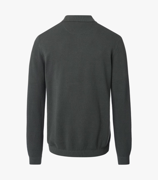 Bluza polo bumbac barbati CASA MODA verde inchis [2]