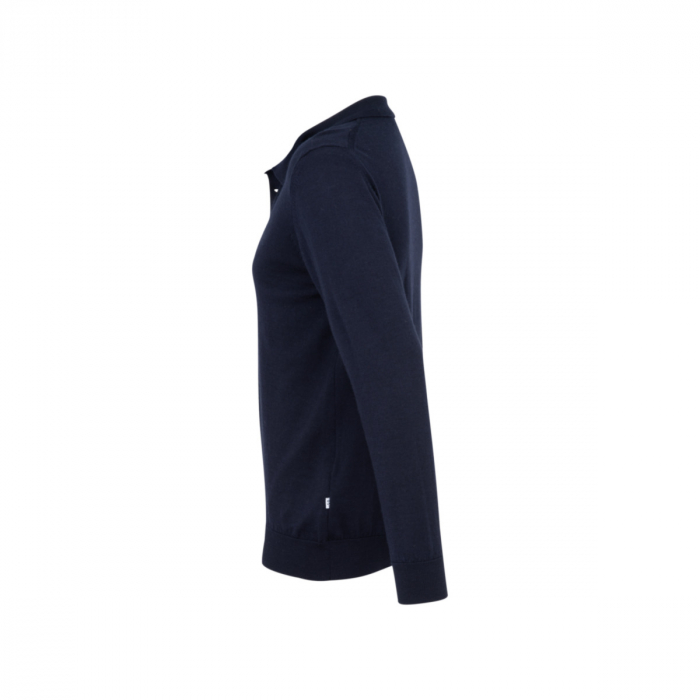Bluza polo merino barbati SEIDENSTICKER Shaped bleumarin [3]