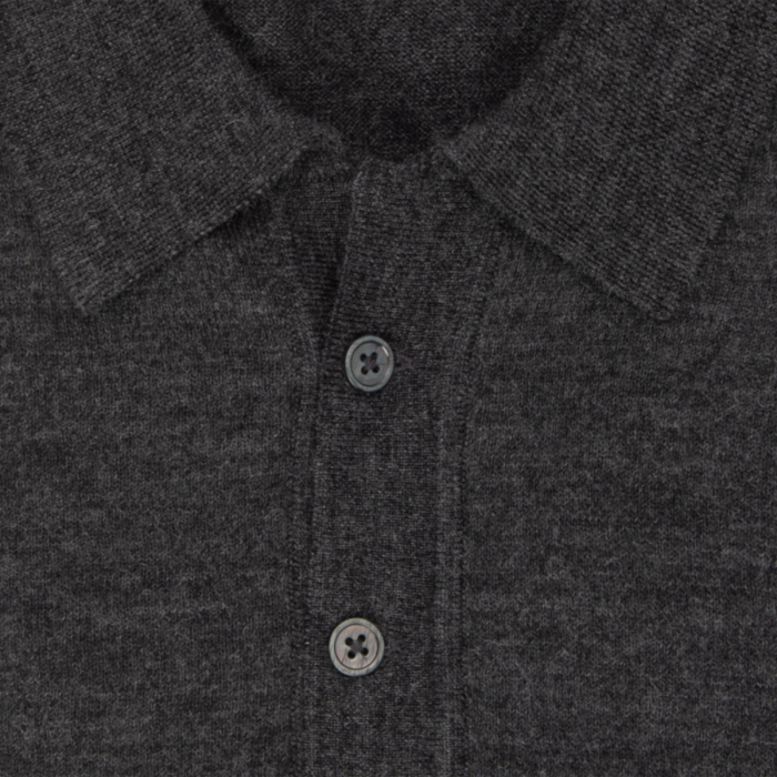 Bluza polo merino barbati SEIDENSTICKER Shaped gri [4]