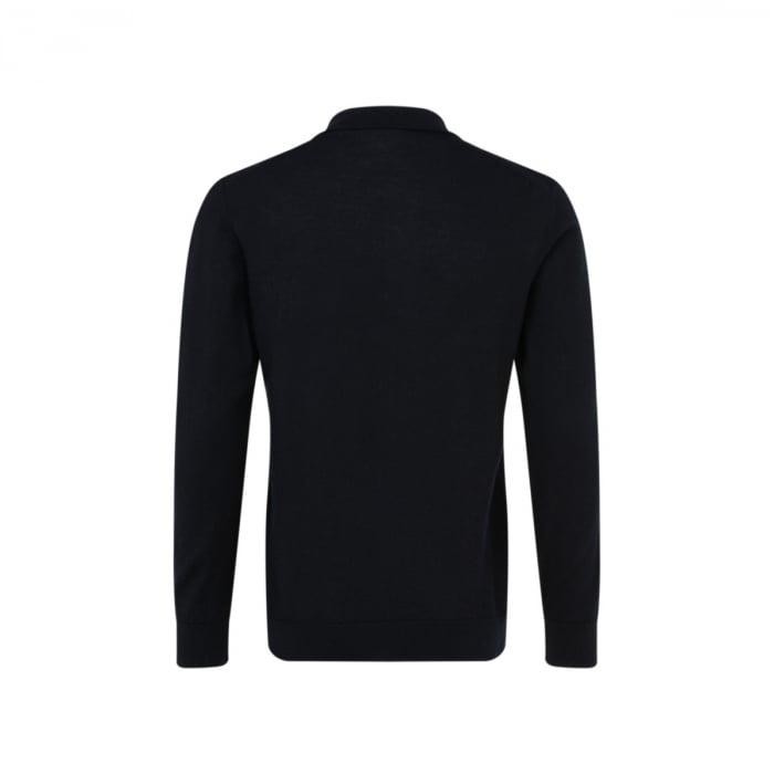Bluza polo merino barbati SEIDENSTICKER Shaped negru [2]