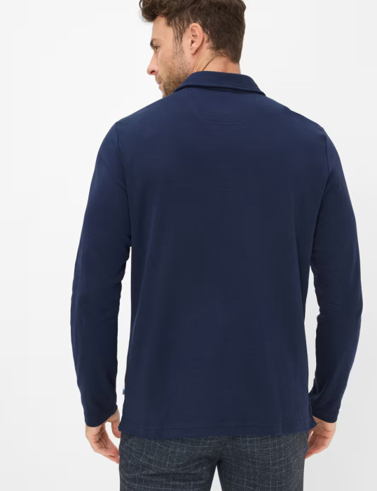 Bluza polo bumbac barbati BRAX PIRLO 273528-70435300 bleumarin [4]