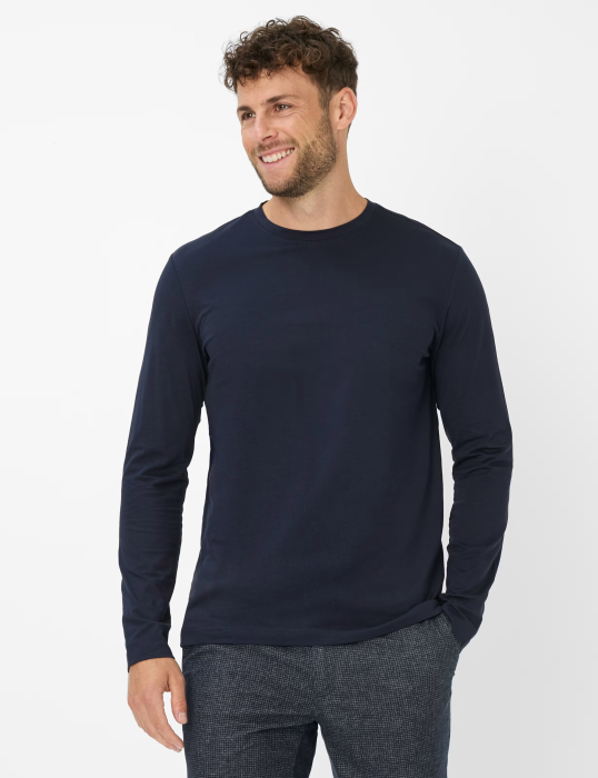 Bluza bumbac barbati BRAX TIMON bleumarin [3]