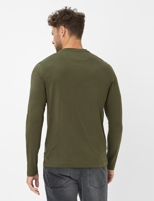 Bluza bumbac barbati BRAX TIMON kaki [4]