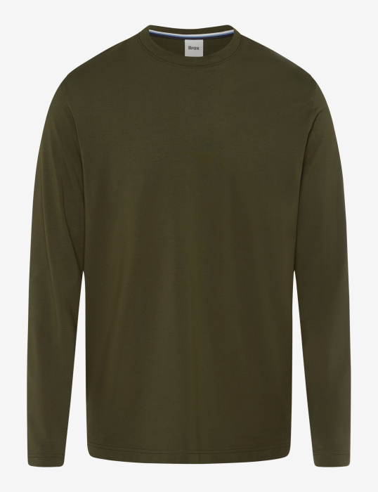 Bluza bumbac barbati BRAX TIMON kaki [1]