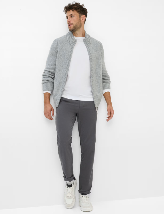 Bluza bumbac barbati BRAX TIMON alb [5]