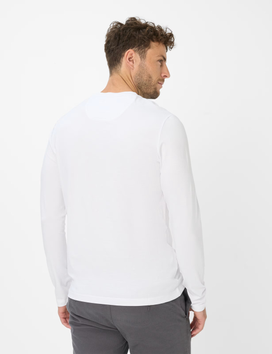 Bluza bumbac barbati BRAX TIMON alb [4]