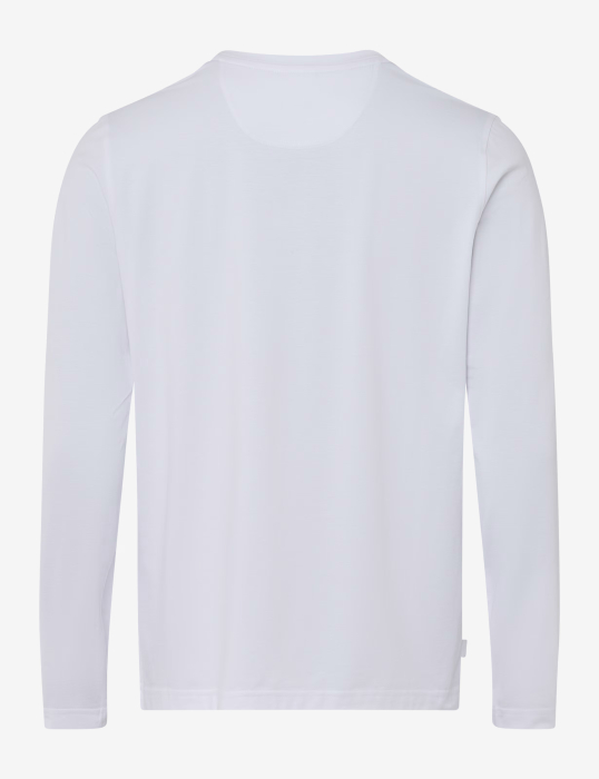 Bluza bumbac barbati BRAX TIMON alb [2]