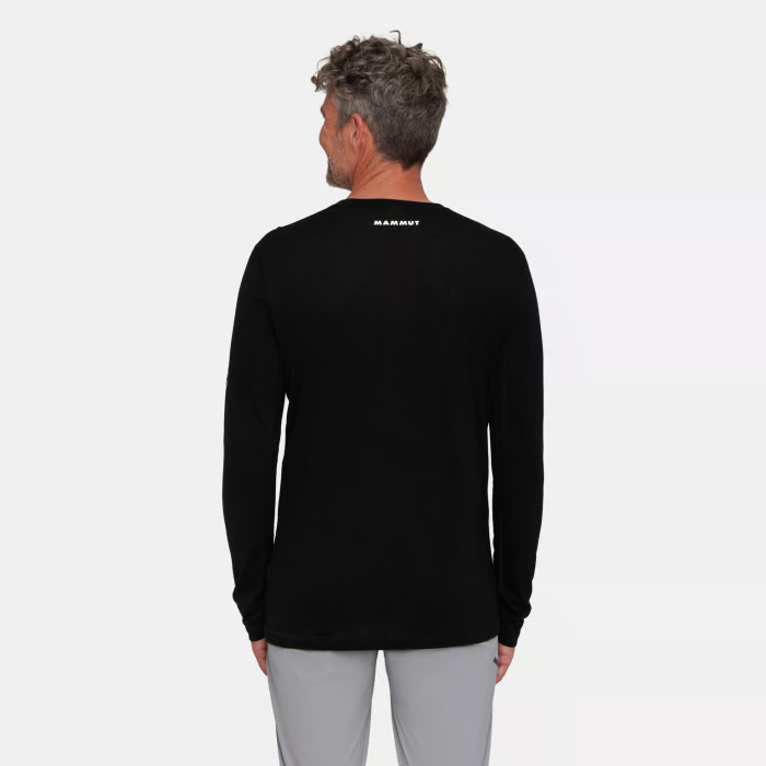 Bluza multisport lana/lyocell MAMMUT Tree FL negru [4]