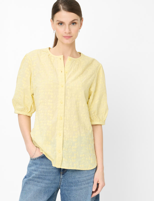 Bluza nasturi bumbac femei BRAX VEA galben [2]