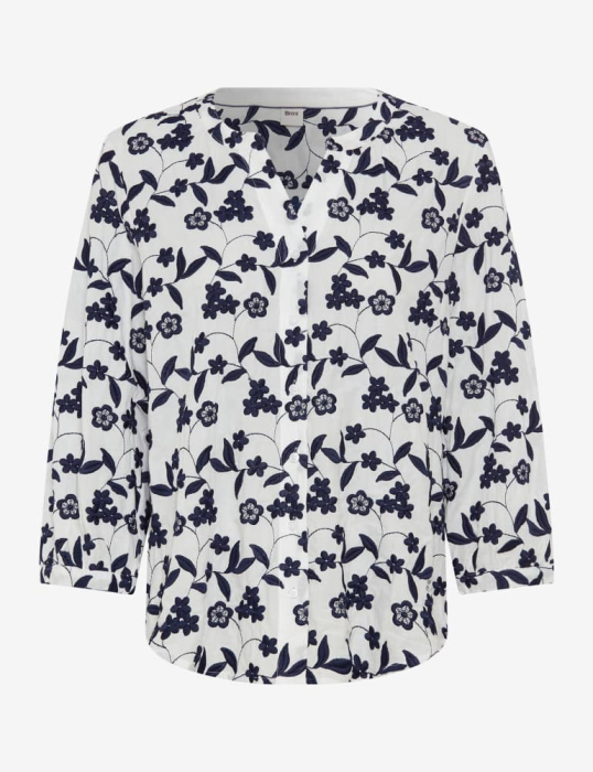 Bluza bumbac femei BRAX VELIA 415558-94151000 alb model floral [1]