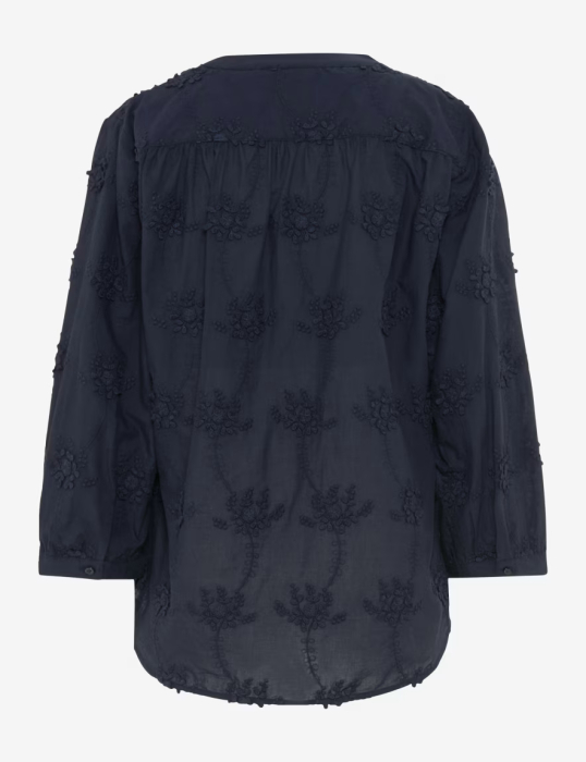 Bluza brodata bumbac femei BRAX VELIA  bleumarin [7]