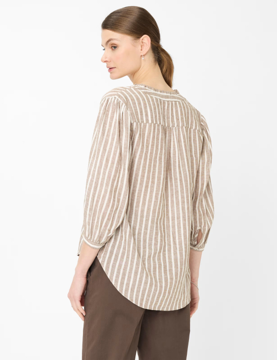 Bluza in/vascoza maneca 3/4 femei BRAX VIOLET maro [4]