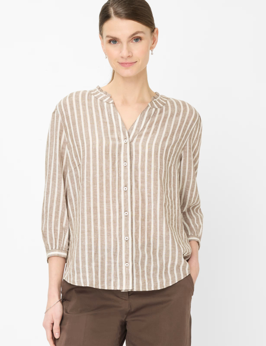 Bluza in/vascoza maneca 3/4 femei BRAX VIOLET maro [2]