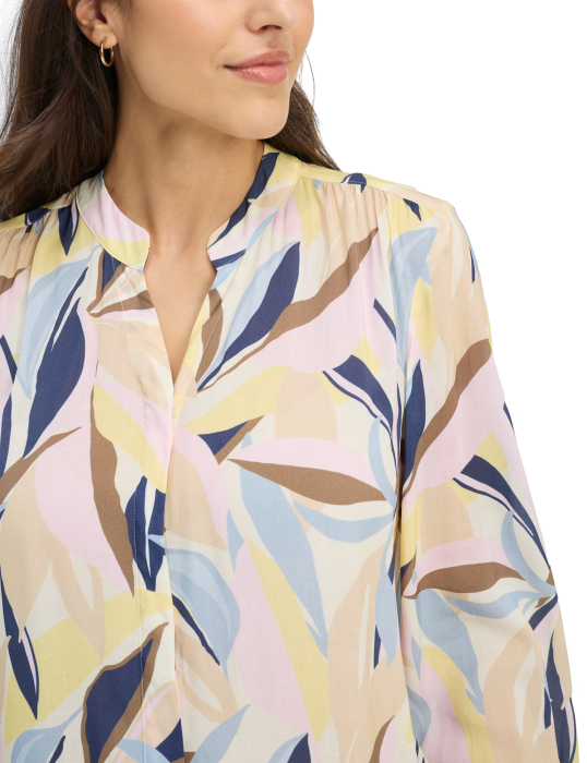 Bluza anchior femei BRA VIVI albastru/bej print floral [7]