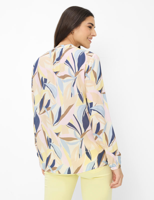 Bluza anchior femei BRA VIVI albastru/bej print floral [4]