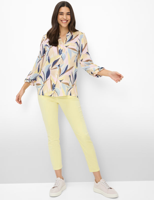 Bluza anchior femei BRA VIVI albastru/bej print floral [5]