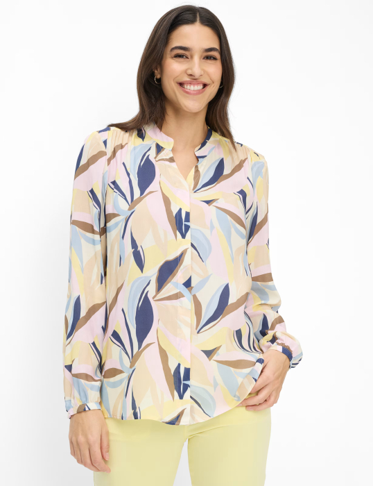 Bluza anchior femei BRA VIVI albastru/bej print floral [2]